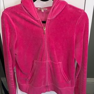 Hot Pink Juicy Couture Velour Hoodie